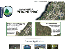 Tablet Screenshot of frontenacmaps.ca